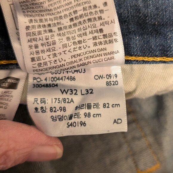 Levi's 514 Classic Blue Denim Jeans Size W32 L32 - Picture 15 of 15